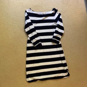 J Crew Factory, striped, boatneck dress